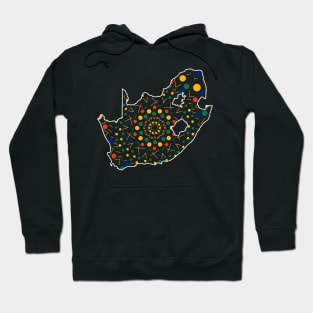 Fun South African Map Hoodie